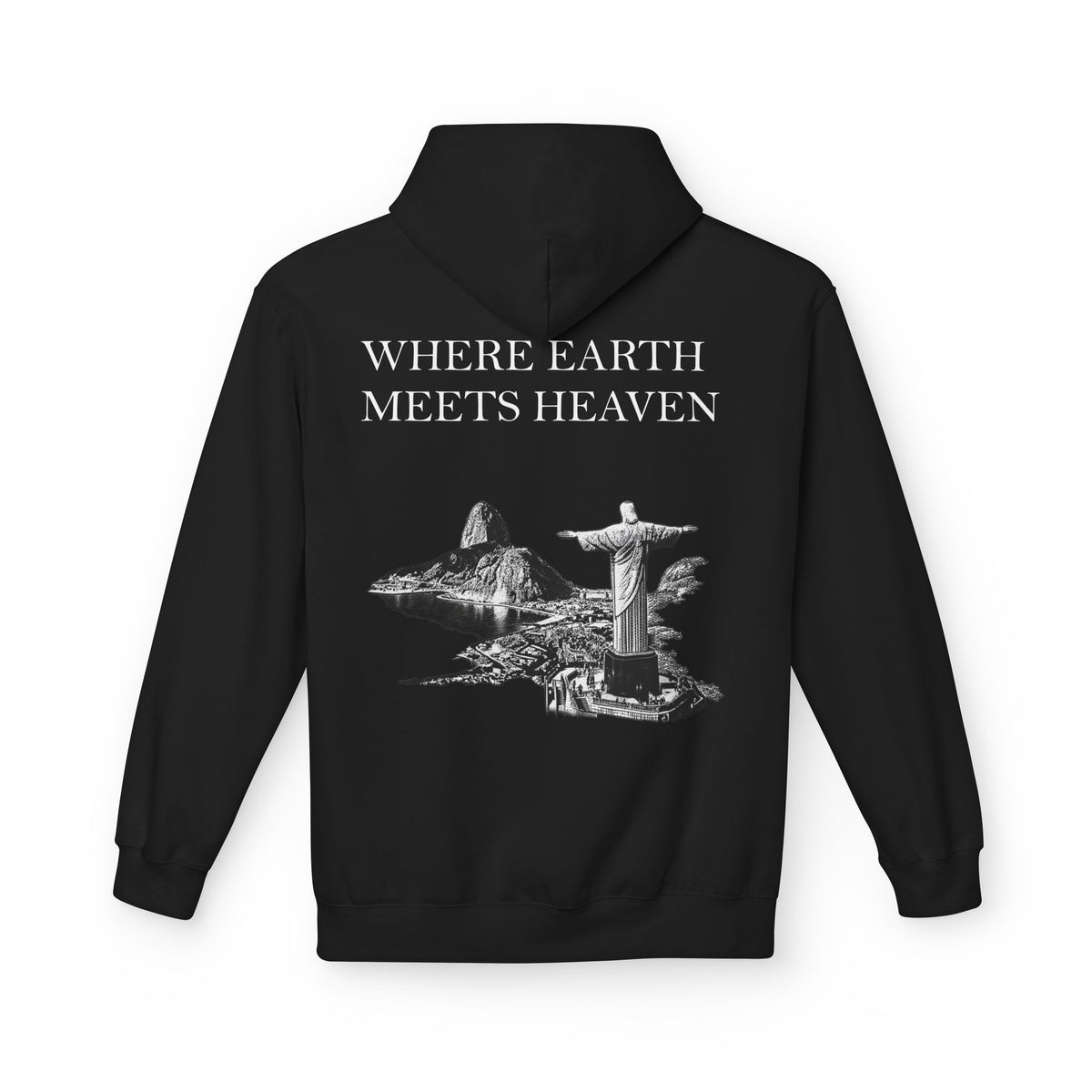 Were earth meets heaven back | color:black