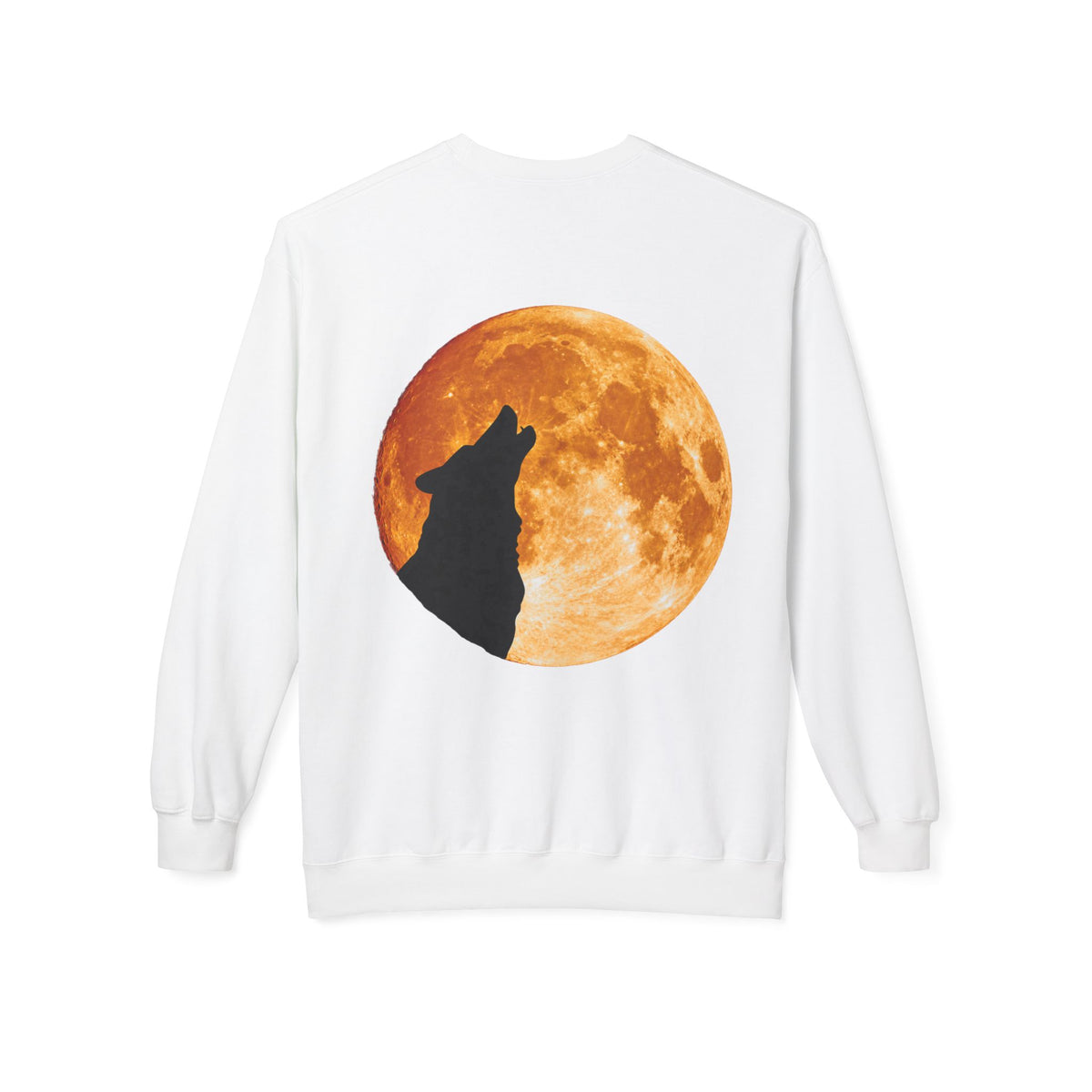 Wolf Howl Moon back | color:white