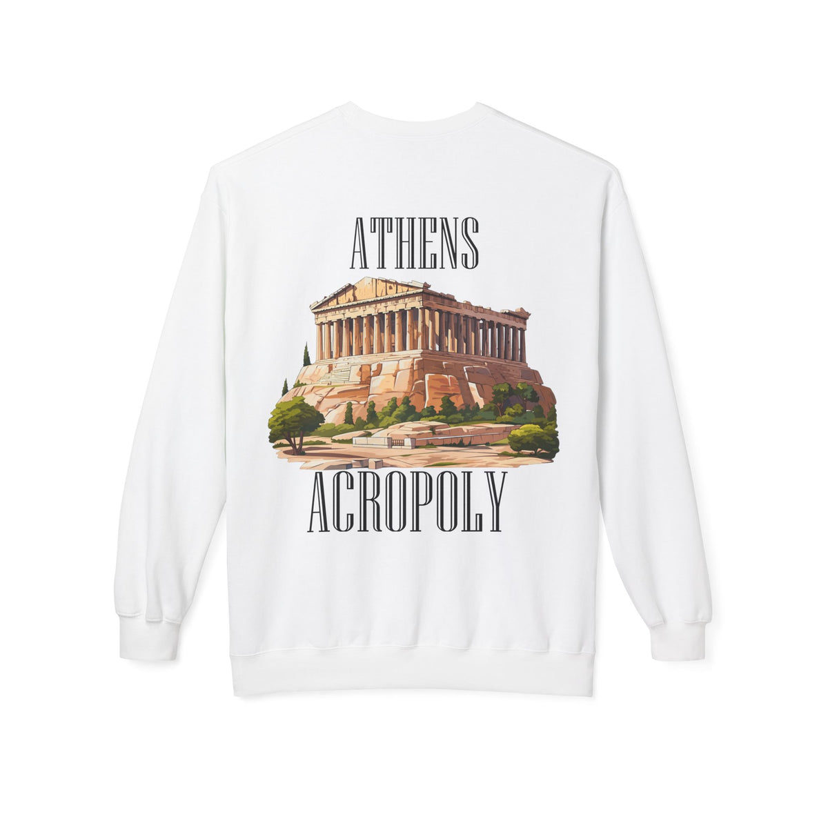 Athens Acropoly back | color:white