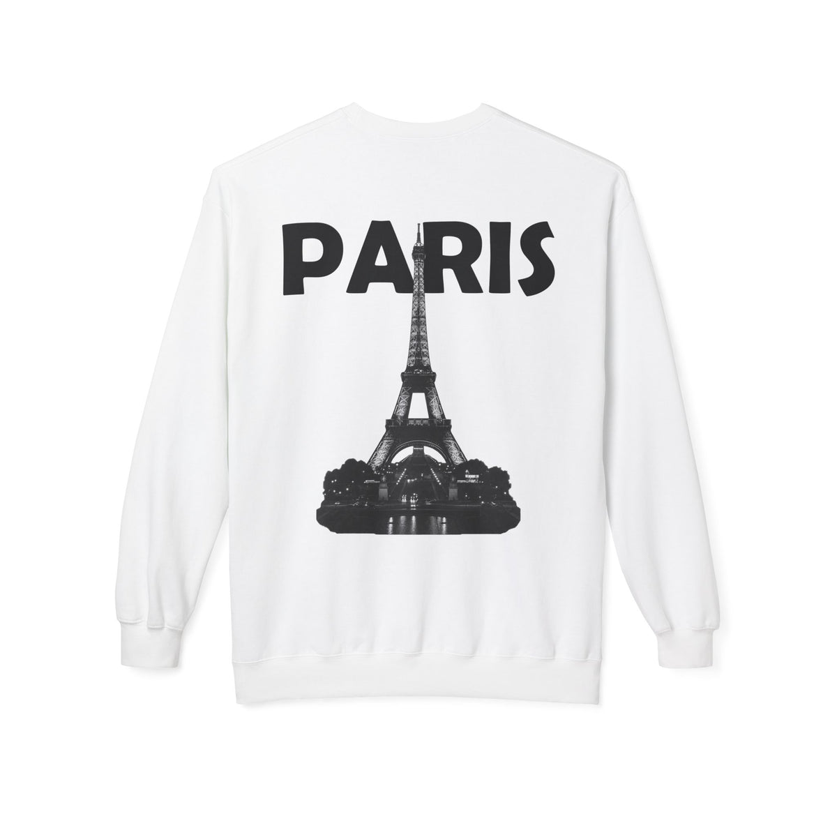 Paris Eiffel Tower back | color:white