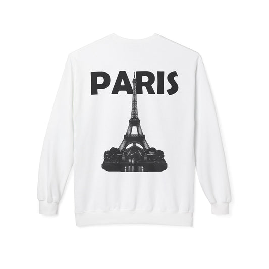 Paris Eiffel Tower back | color:white