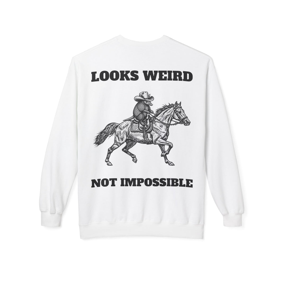 Looks Weird Not Impossible back | color:white