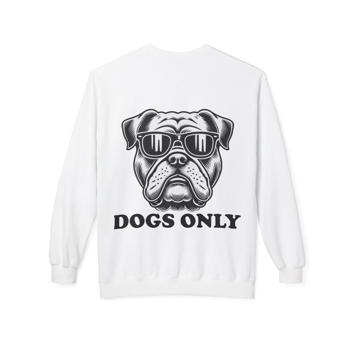 Dogs Only sweatshirt back | color:white